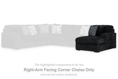 Midnight-Madness Sectional with Chaise