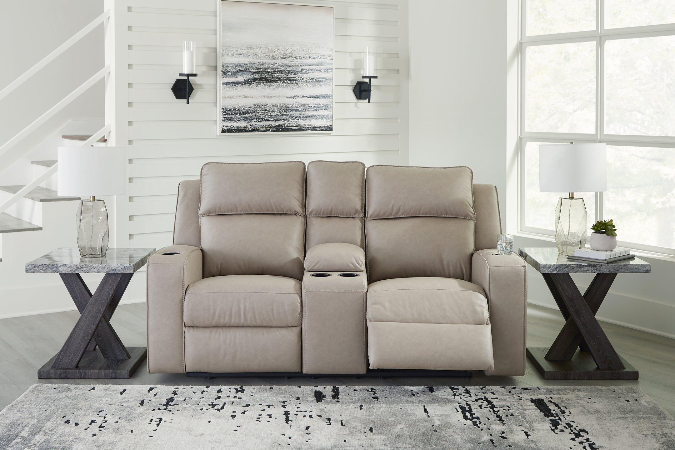 Lavenhorne Reclining Loveseat with Console — Red Shed Furniture